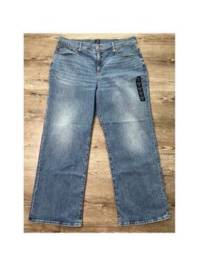 J Crew‎ Wide Leg Jeans Womens Plus 35 Full Length All Day Stretch NWT